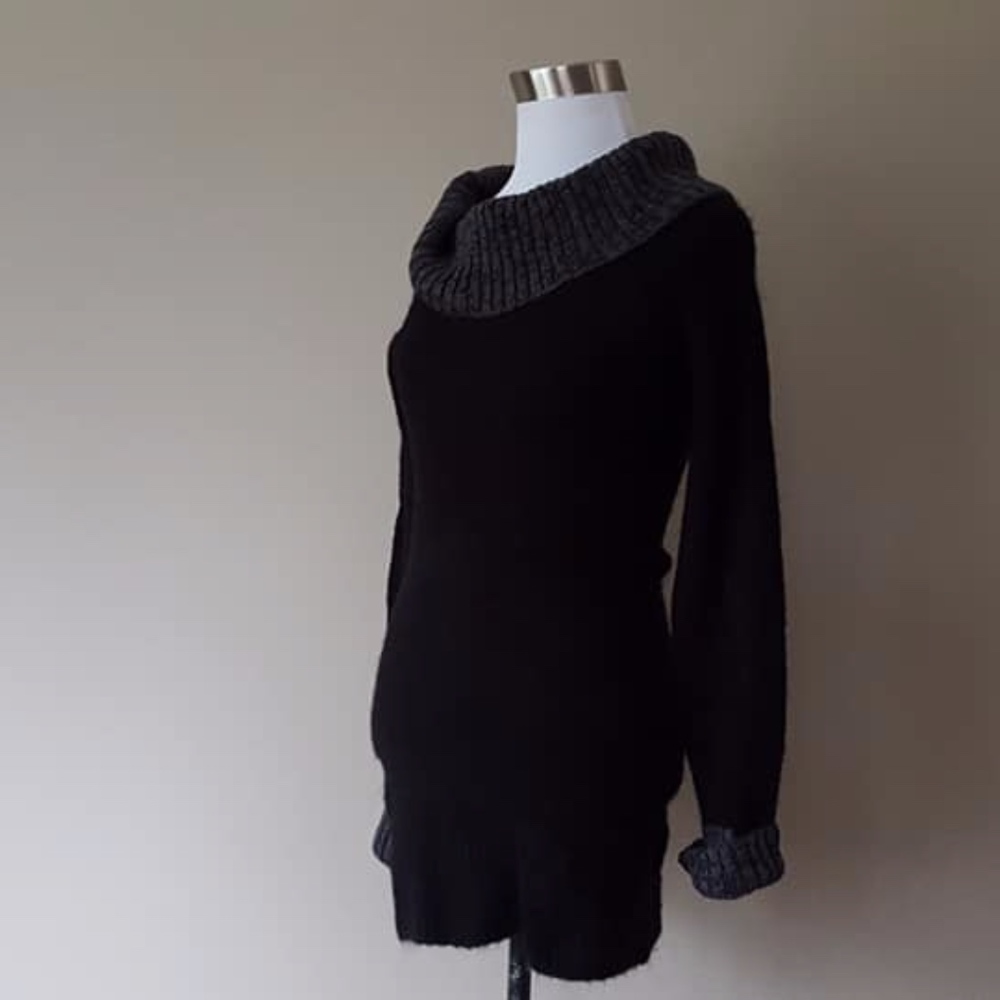 Sweater Dress Only Sky Charcoal Gray Large